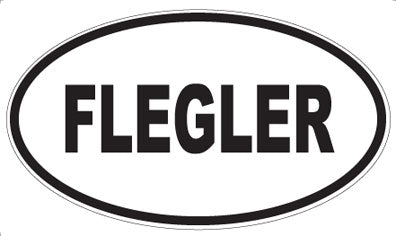 FLEGLER - Oval Sticker