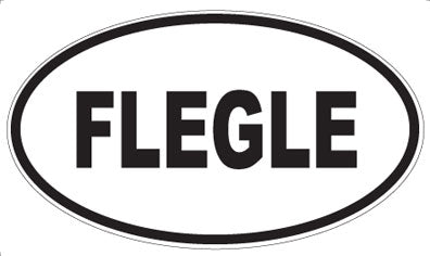 FLEGLE - Oval Magnet