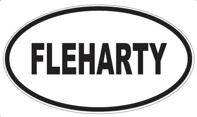 FLEHARTY - Oval Magnet
