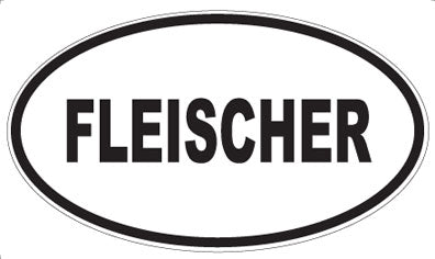 FLEISCHER - Oval Magnet