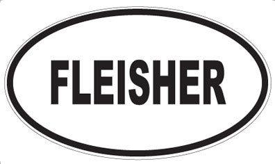 FLEISHER - Oval Sticker