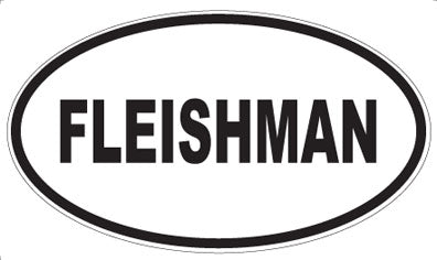 FLEISHMAN - Oval Magnet