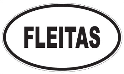 FLEITAS - Oval Sticker