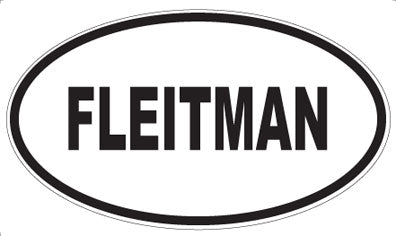 FLEITMAN - Oval Magnet