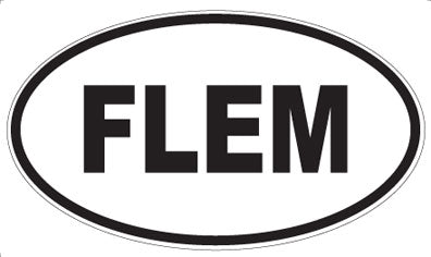 FLEM - Oval Sticker