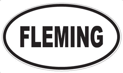 FLEMING - Oval Sticker