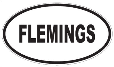FLEMINGS - Oval Magnet