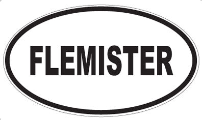 FLEMISTER - Oval Sticker