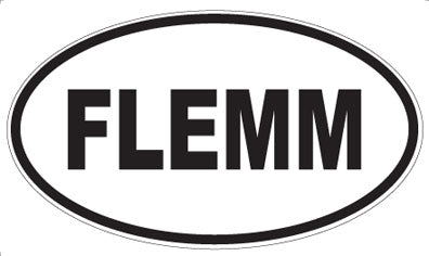 FLEMM - Oval Sticker