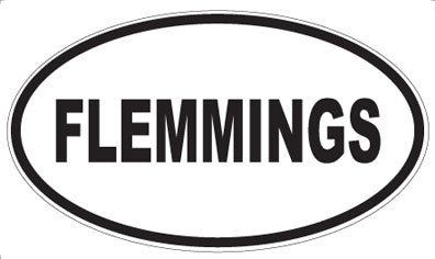 FLEMMINGS - Oval Magnet