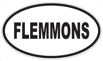 FLEMMONS - Oval Magnet