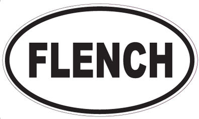 FLENCH - Oval Sticker
