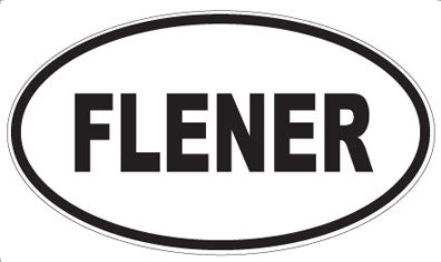 FLENER - Oval Sticker