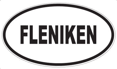 FLENIKEN - Oval Sticker
