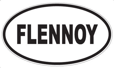 FLENNOY - Oval Sticker