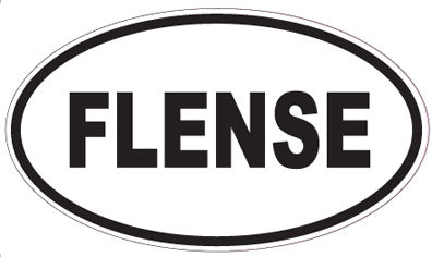 FLENSE - Oval Sticker