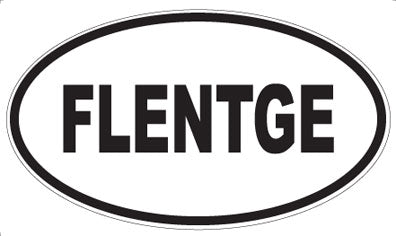 FLENTGE - Oval Sticker