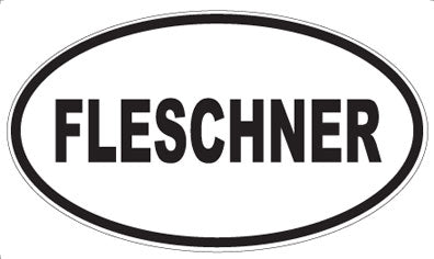 FLESCHNER - Oval Sticker