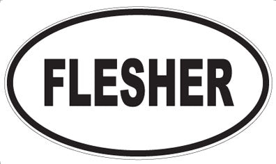 FLESHER - Oval Magnet