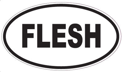 FLESH - Oval Magnet