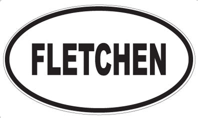 FLETCHEN - Oval Sticker