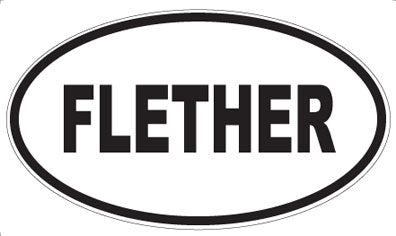 FLETHER - Oval Magnet