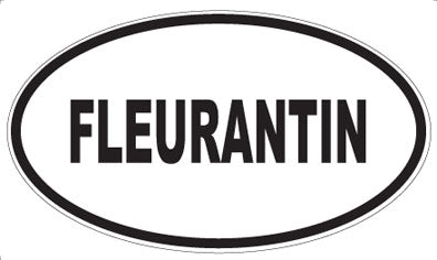 FLEURANTIN - Oval Sticker