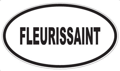 FLEURISSAINT - Oval Sticker