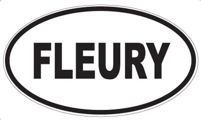 FLEURY - Oval Magnet