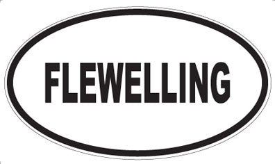 FLEWELLING - Oval Sticker