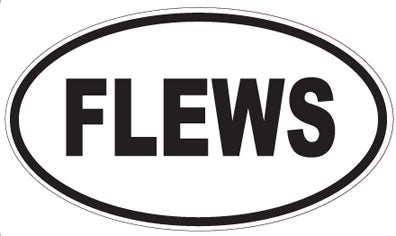 FLEWS - Oval Sticker