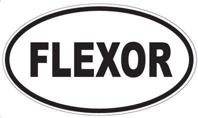 FLEXOR - Oval Sticker