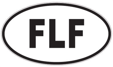 FLF - 3 Letter Initials Oval Magnet