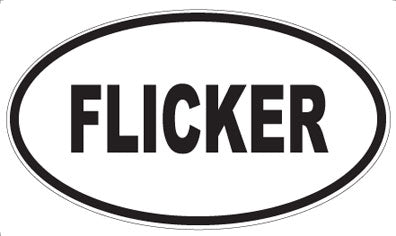 FLICKER - Oval Magnet