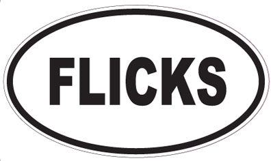 FLICKS - Oval Sticker