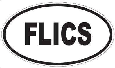 FLICS - Oval Sticker