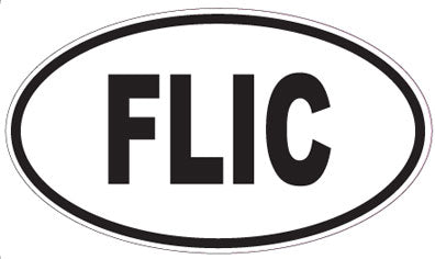 FLIC - Oval Sticker
