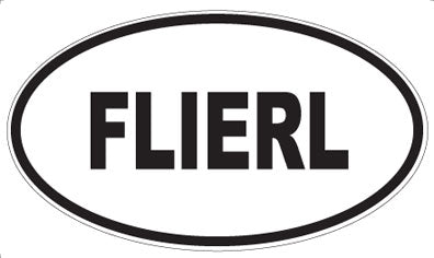 FLIERL - Oval Sticker