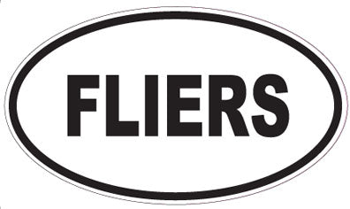 FLIERS - Oval Sticker