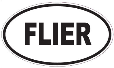 FLIER - Oval Magnet