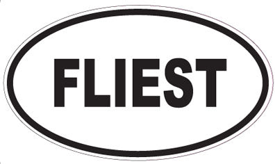 FLIEST - Oval Sticker