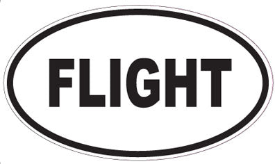 FLIGHT - Oval Sticker