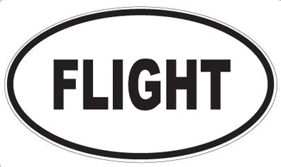 FLIGHT - Oval Magnet