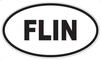 FLIN - Oval Sticker