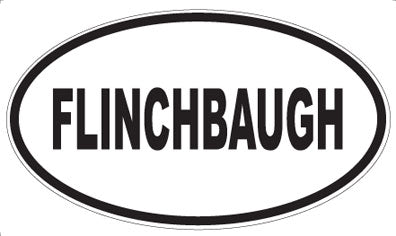 FLINCHBAUGH - Oval Sticker