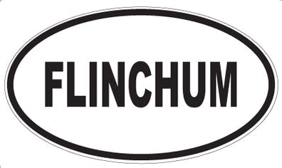 FLINCHUM - Oval Sticker