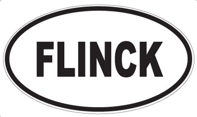 FLINCK - Oval Sticker