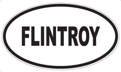 FLINTROY - Oval Sticker