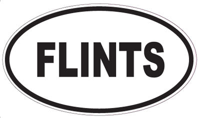 FLINTS - Oval Sticker