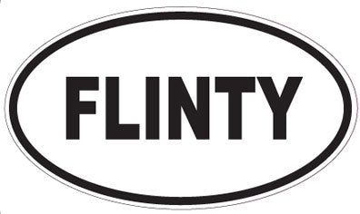 FLINTY - Oval Sticker